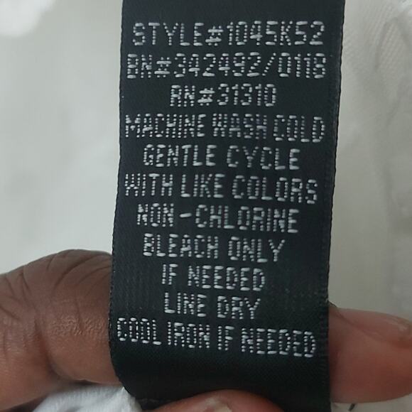 I.N. San Francisco Off Shoulder White Lace Sheer Floral Blouse XL Cottagecore - Picture 12 of 12